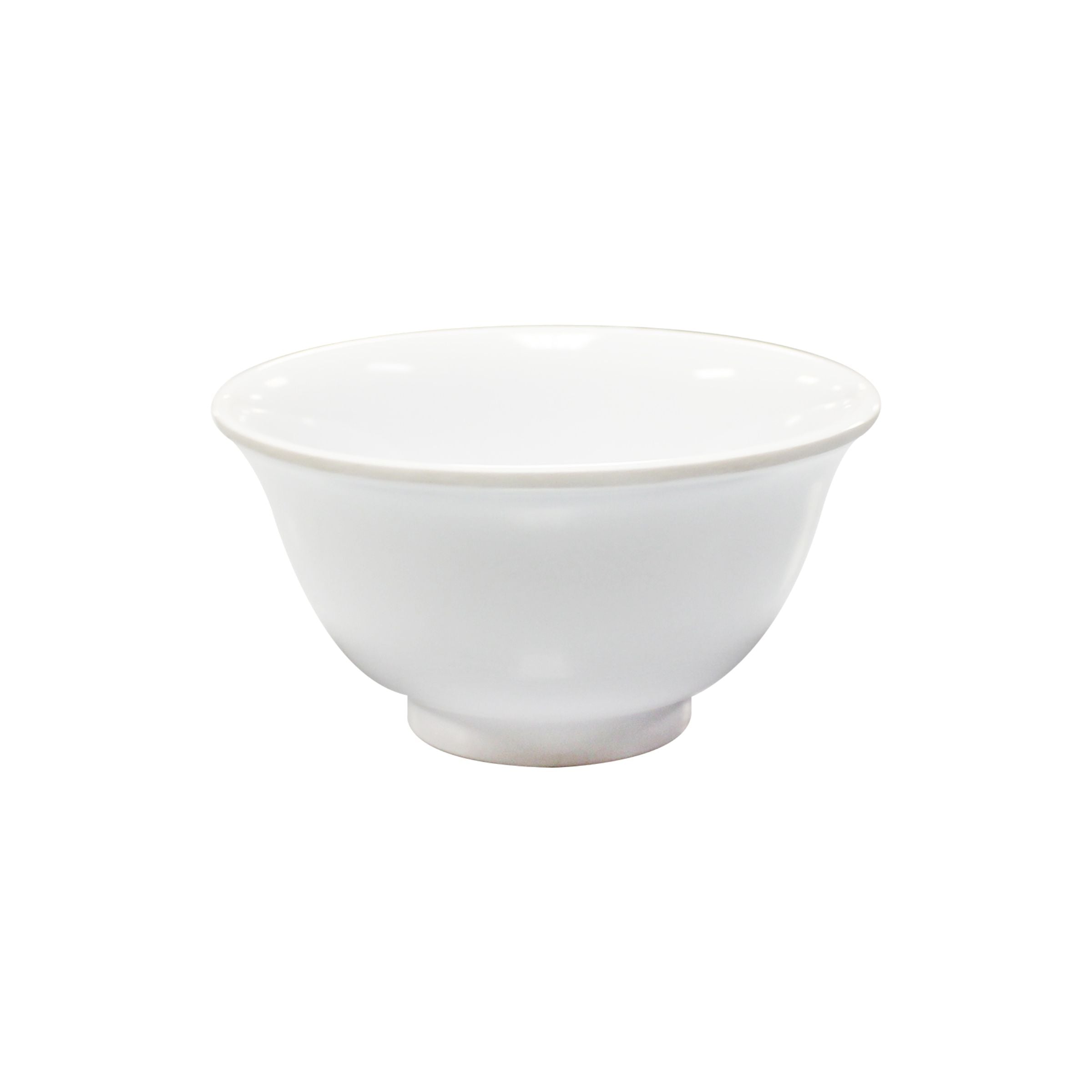 Thunder Group Round Melamine White Rice Bowl, Imperial - 12/Pack