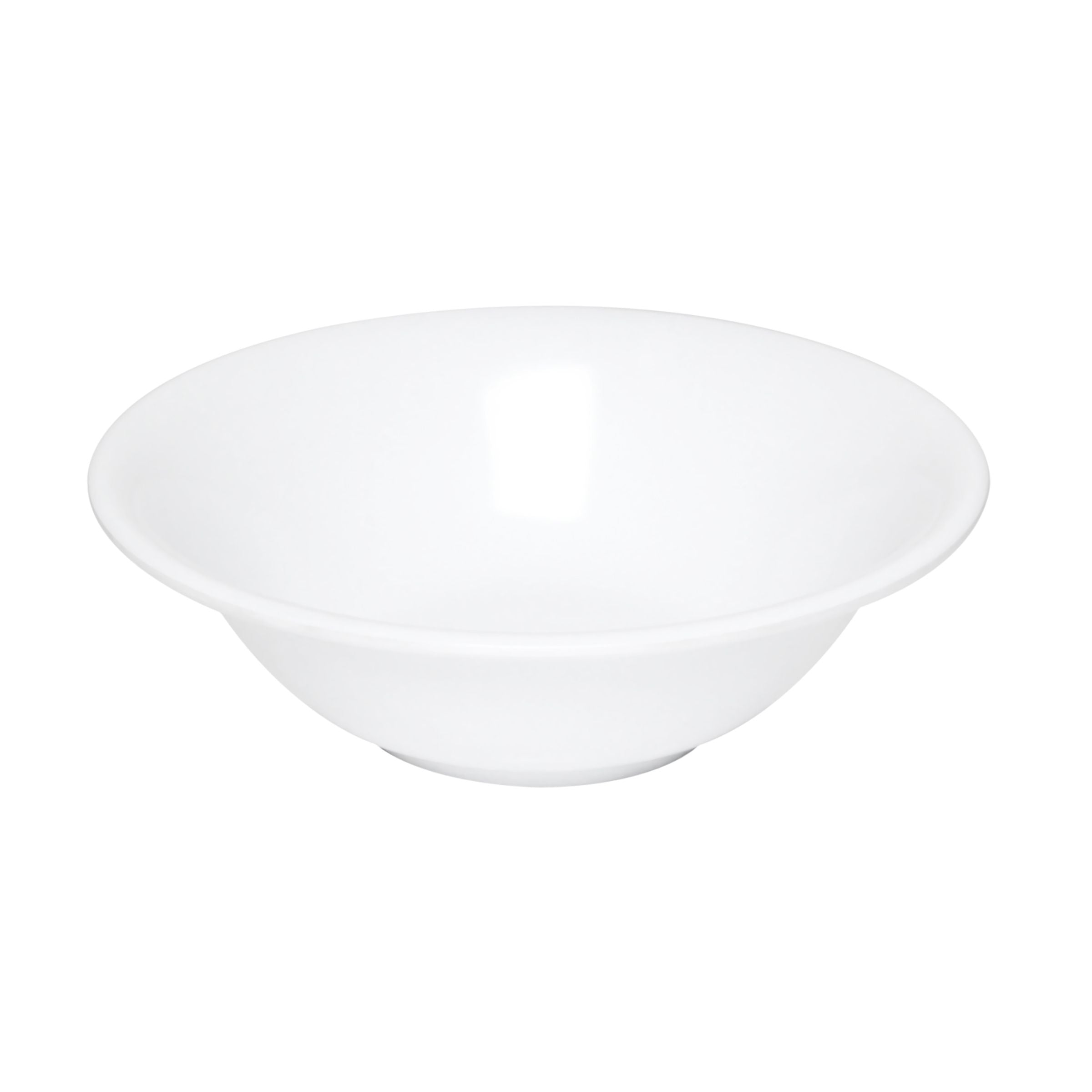 Thunder Group Round Melamine White Deep Bowl, Imperial - 12/Pack