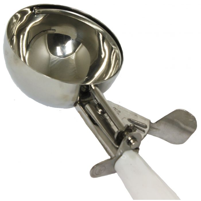 Thunder Group SLDS006 White Ice Cream Disher, 5 1/3 oz.