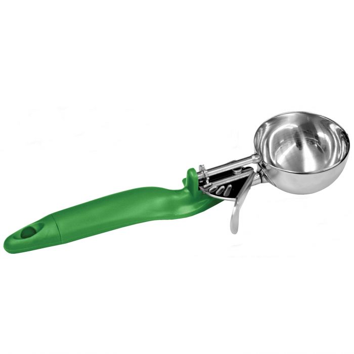 Thunder Group SLDS012L Lever Disher #12 Green Ergo Handle, 2 2/3 oz.