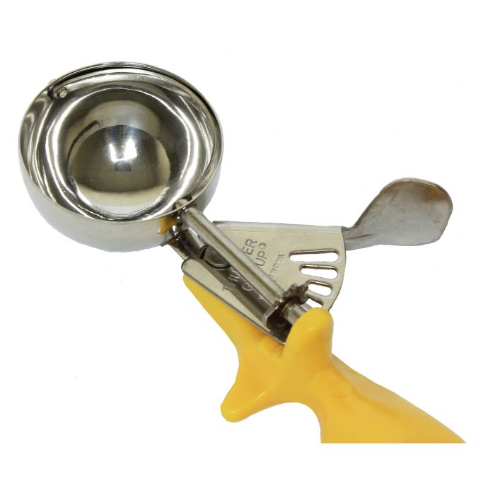 Thunder Group SLDS020L Lever Disher #20 Yellow Ergo Handle, 1 5/8 oz.