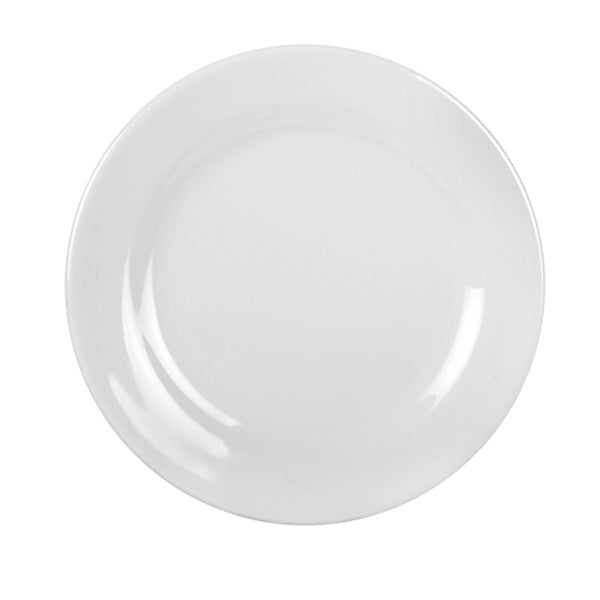 Thunder Group White Melamine Round Plate, Imperial - 12/Pack