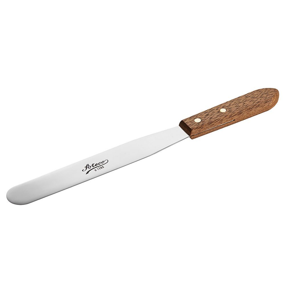 Ateco 1388 8” Straight Spatula with Wood Handle