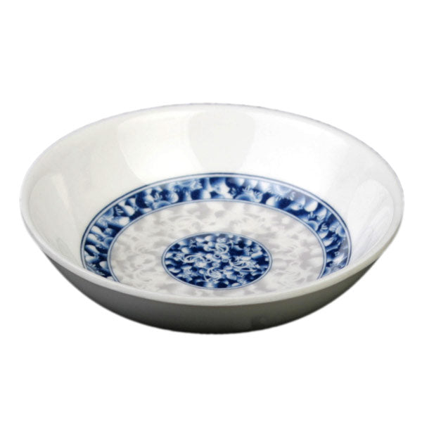 Thunder Group Round Melamine Sauce Dish, Blue Dragon - 12/Pack