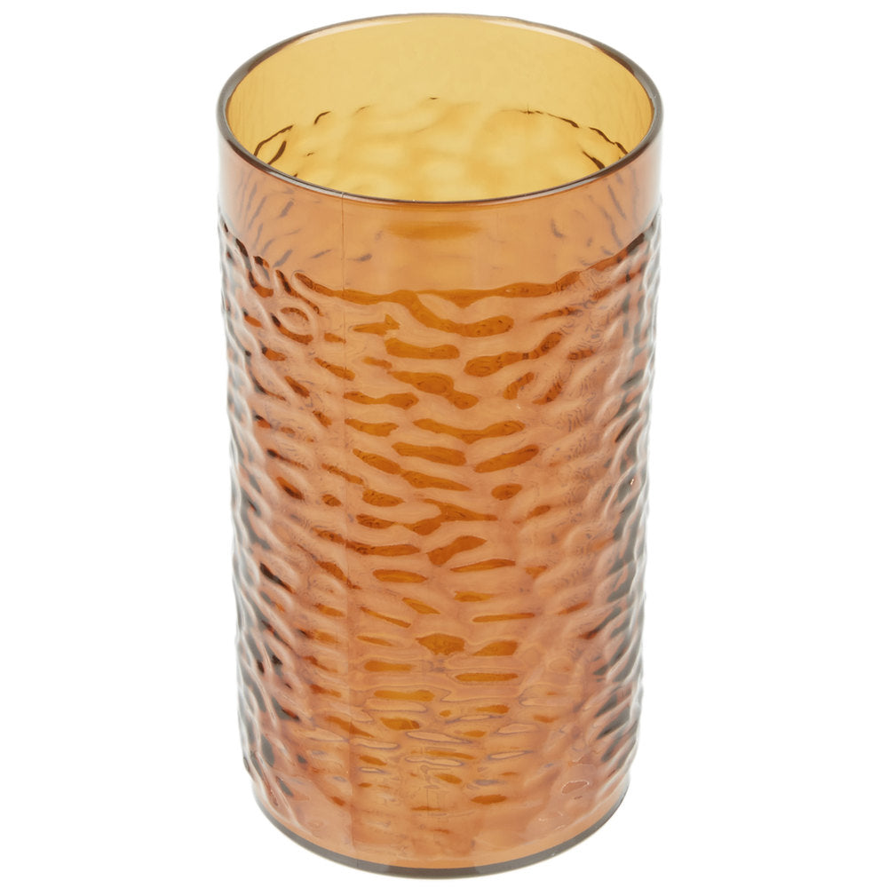 Thunder Group PLPTB016A Amber 16 oz. Pebble Tumbler - 12/Pack