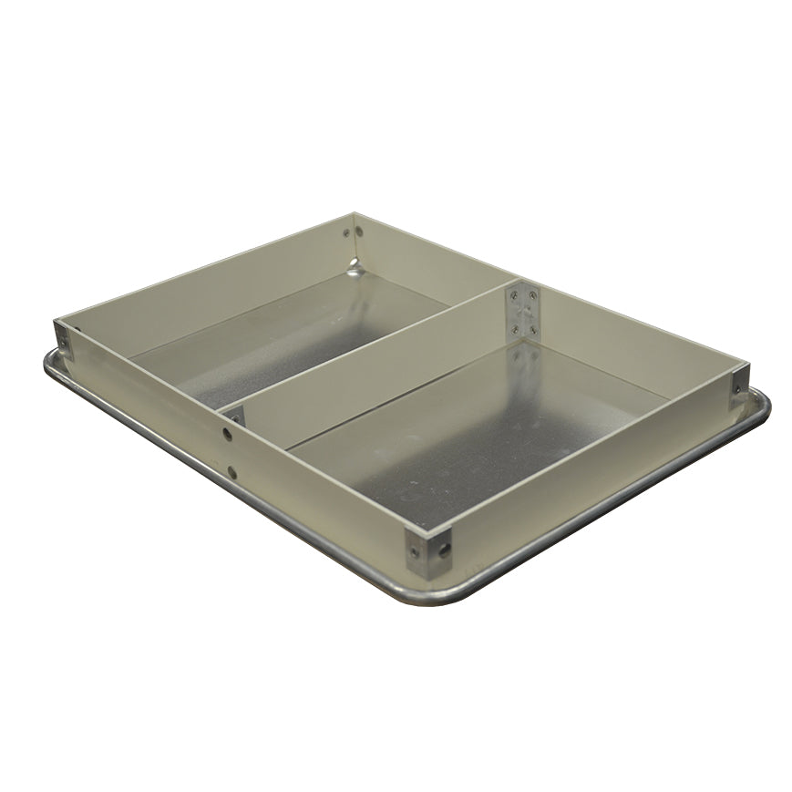 MFG Tray (176219-1537) 2" High 2-Section Fiberglass Sheet Pan Extender for 13" x 18" Pan