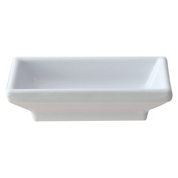 Thunder Group 2 oz. Rectangular Melamine Sauce Dish - 12/Pack