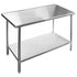 14" x 30" Stainless Steel Work/Prep Table with Adjustable under shelf