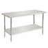 14" x 48" Stainless Steel Work/Prep Table with Adjustable under shelf