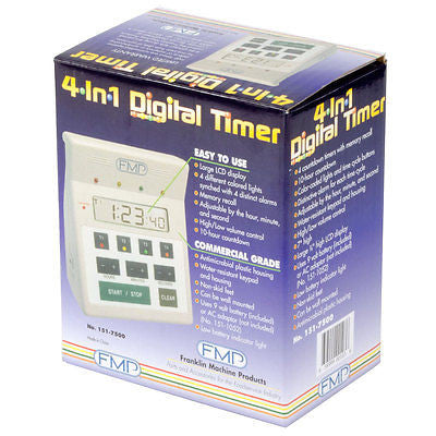 FMP 151-7500 4 in 1 Countdown Digital Timer Franklin Machine Products