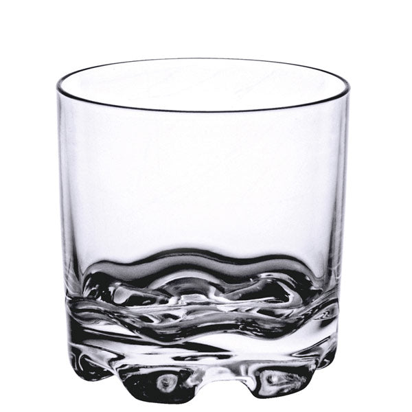 Thunder Group Footed Heavy Base Stackable Clear Rock Glass