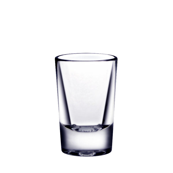 Thunder Group Heavy Base Straight Round Shot Glass, Clear