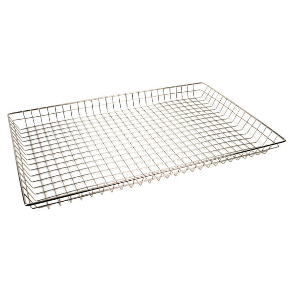 Thunder Group CRDB1626 Nickel Plated Wire Donut Basket, 16" x 26" x 2"