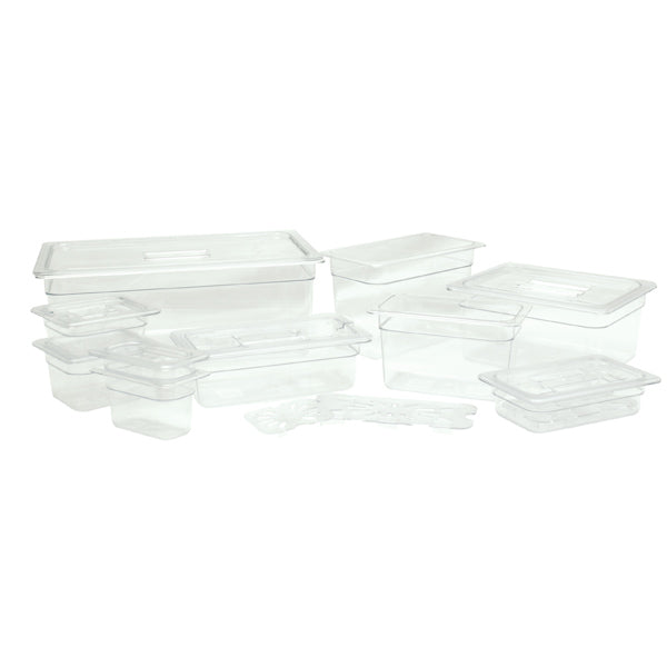 Thunder Group Polycarbonate Slotted Cover For Sixth Size Food Pan