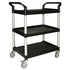 Thunder Group PLBC4019B Black 3-Tier Bus Cart, 40 1/2" x 19 3/4" x 37 7/8"