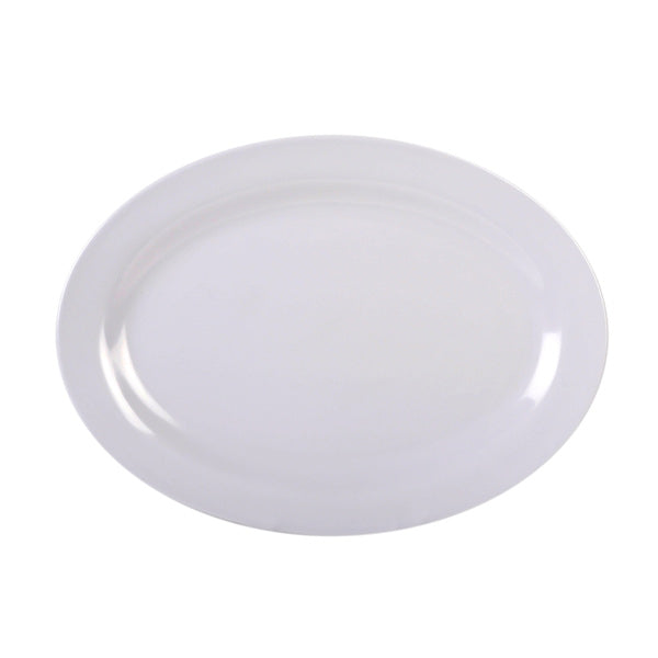 Thunder Group Oval Melamine Platter, Imperial - 12/Pack