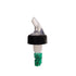 Thunder Group PLPR075C 3/4 oz. Green Measured Liquor Pourer With Collar - Pack Of 12