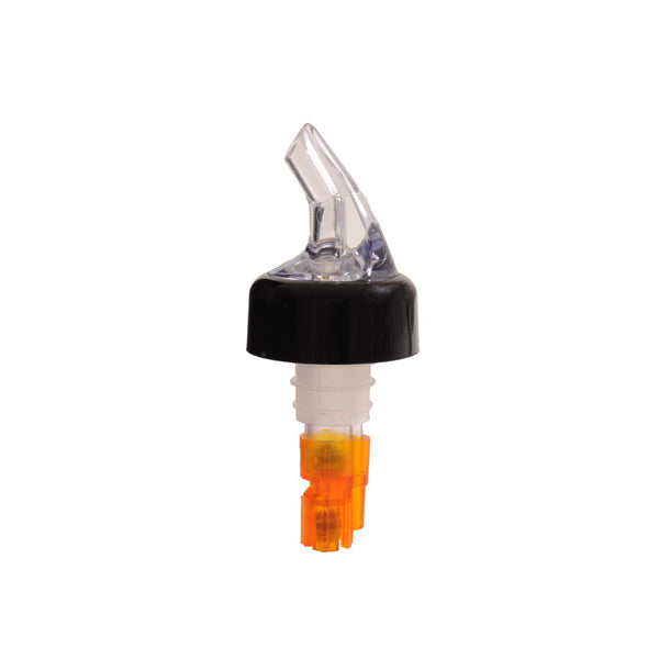 Thunder Group PLPR050C 1/2 oz. Orange Measured Liquor Pourer With Collar - Pack Of 12