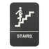 Thunder Group PLIS6954BK 6" x 9" Information Sign With Braille, STAIRS