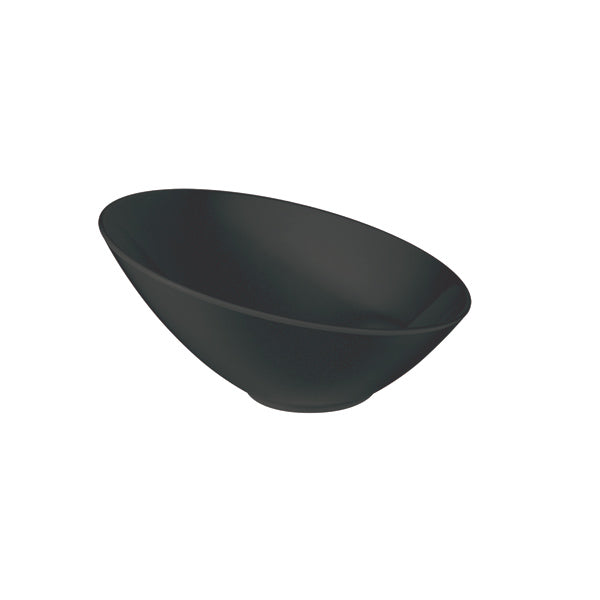 Thunder Group Black Melamine Cascading Bowl - 12/Pack