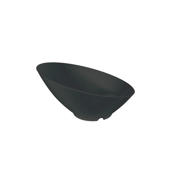 Thunder Group Black Melamine Cascading Bowl - 12/Pack