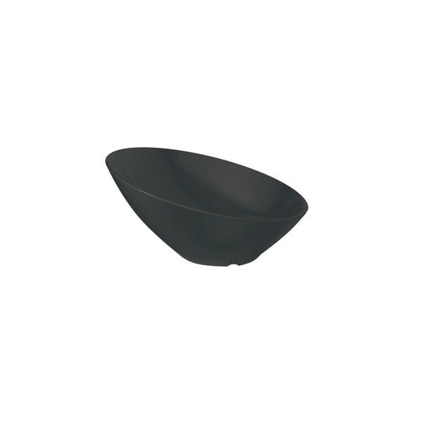 Thunder Group Black Melamine Cascading Bowl - 12/Pack