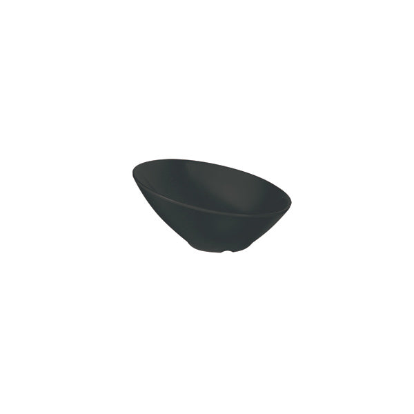 Thunder Group Black Melamine Cascading Bowl - 12/Pack