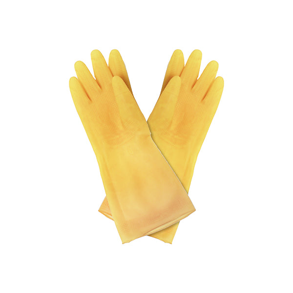 Thunder Group PLGL004 9" x 16" Heavy-Duty Rubber Gloves - 1 Dozen