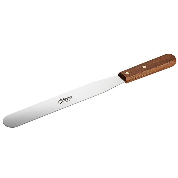 Ateco 1375 10” Straight Spatula with Wood Handle