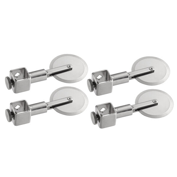 Ateco 13942 Plain Cutting Wheels with Locking Hardware - 4/Set