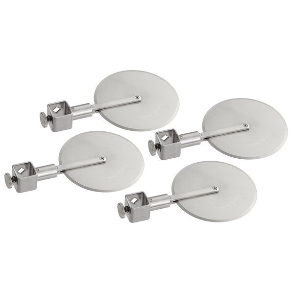 Ateco 13946 Plain Cutting Wheels with Locking Hardware - 4/Set