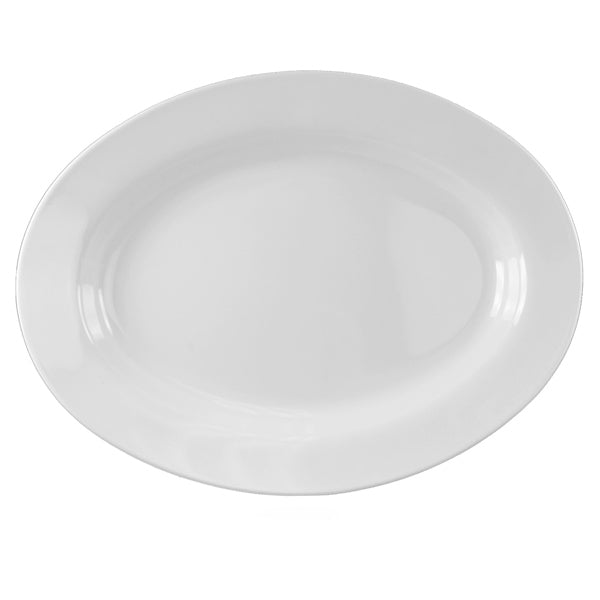 Thunder Group Melamine Oval Deep Platter, Imperial - 12/Pack