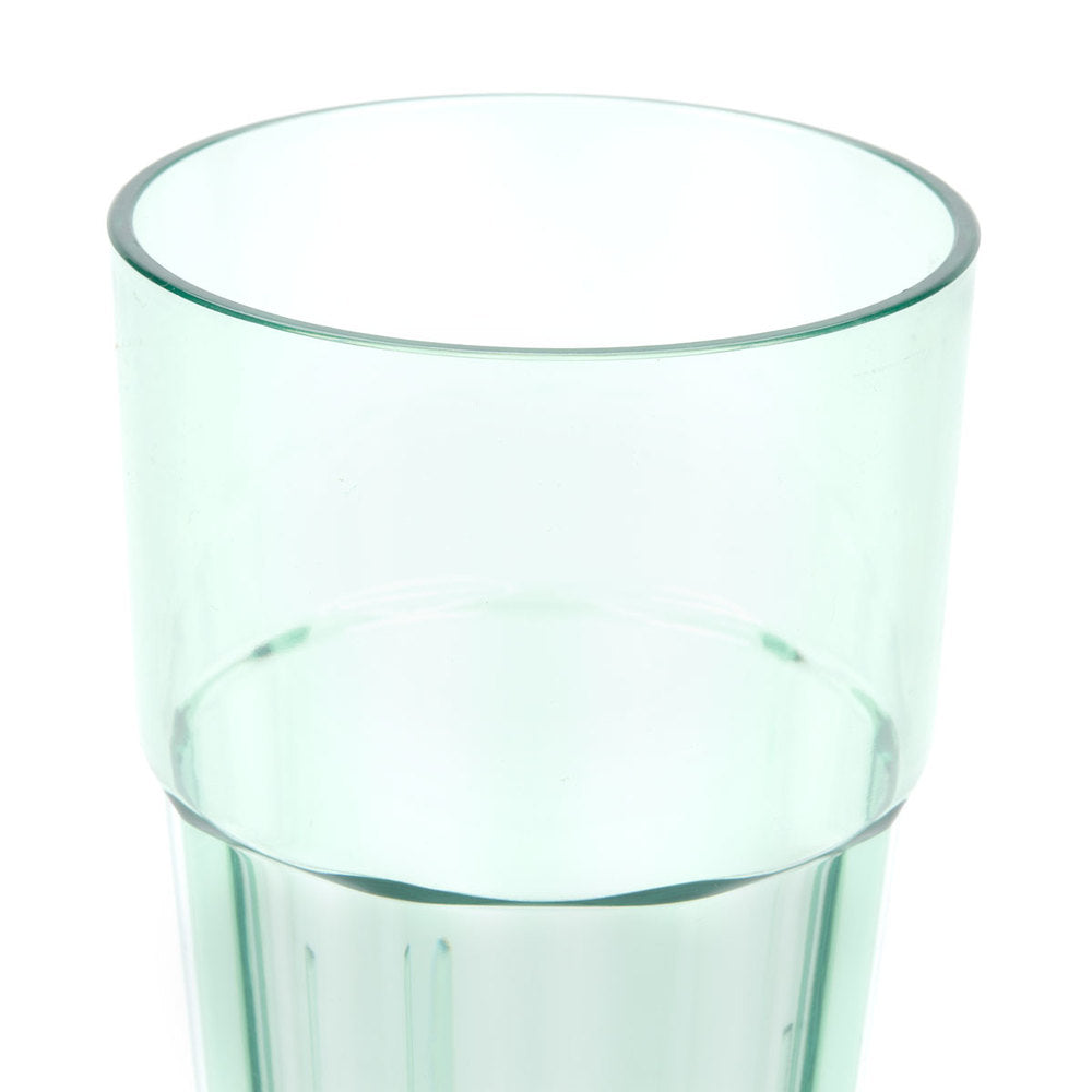 Thunder Group Polycarbonate Diamond Tumbler, Green - 12/Pack