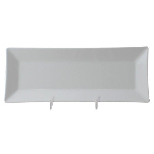 Thunder Group 10 1/4" x 4" Rectangular Melamine Plate - 12/Pack