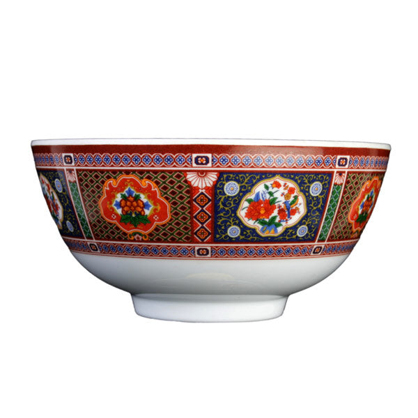 Thunder Group Round Melamine Rice Bowl, Peacock - 12/Pack