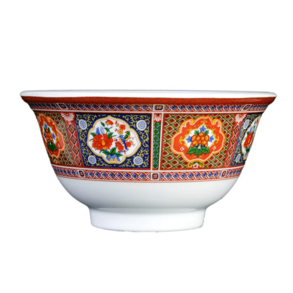 Thunder Group Round Melamine Rice Bowl, Peacock - 12/Pack