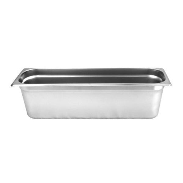 6" Deep, Half Size Long Standard Weight Stainless Steel Steam Table / Hotel Pan Anti-Jam