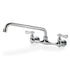 Commercial Kitchen Restaurant Faucet 8" Center Splash-mount Faucet w/ 12" Spout