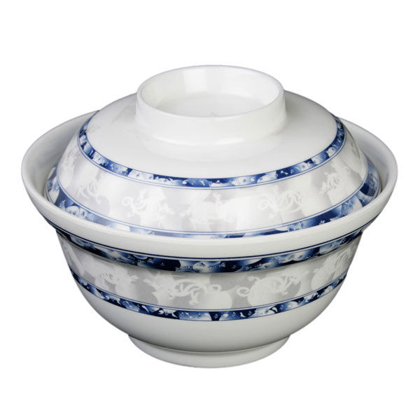 Thunder Group 3201DL Blue Dragon 20 oz. Melamine Noodle Bowl - 12/Pack