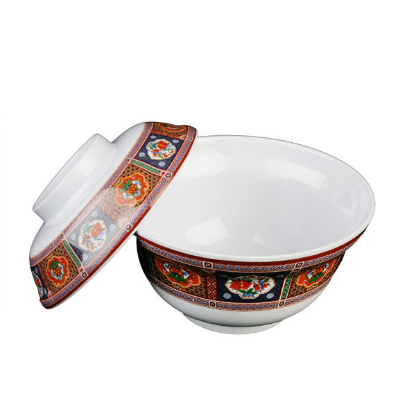 Thunder Group 3201TP Peacock  20 oz. Melamine Noodle Bowl - 12/Pack