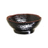 Thunder Group Melamine Wave Soup Bowl, Tenmoku Black - 12/Pack