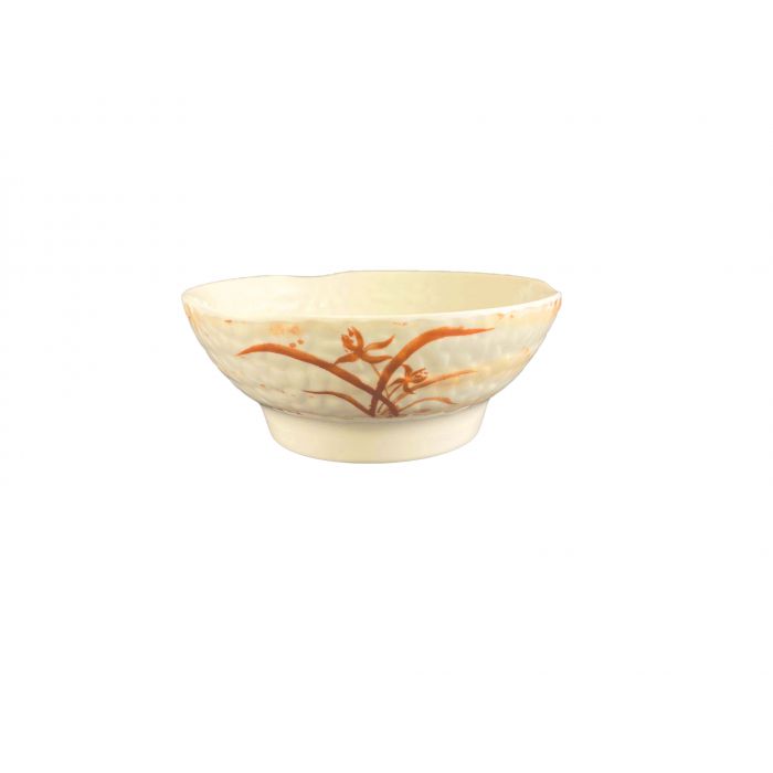 Thunder Group Gold Orchid Melamine Wave Soup Bowl - 12/Pack