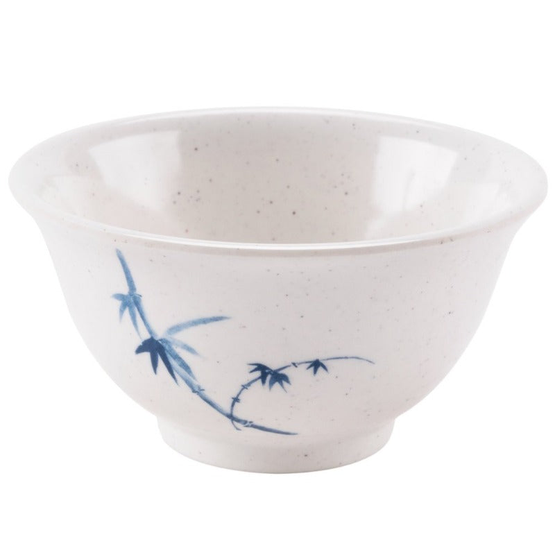 Thunder Group 3008BB Blue Bamboo 6 oz. Round Melamine Rice Bowl - 12/Pack