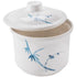 Thunder Group 3504BB Blue Bamboo 14 oz. Melamine Special Bowl With Lid - 12/Pack