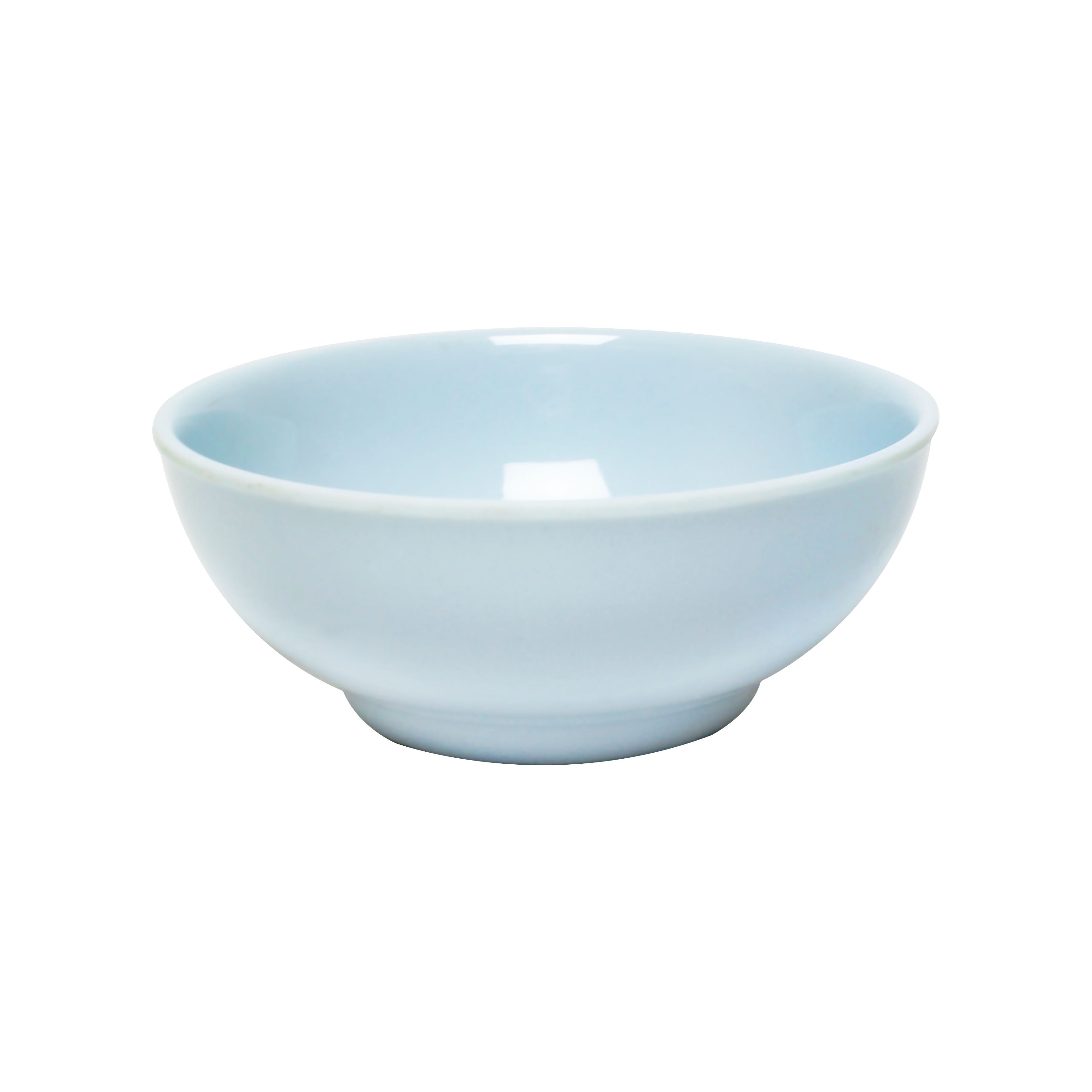 Thunder Group 3904 Blue Jade 8 oz. Round Melamine Bowl - 12/Pack