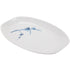 Thunder Group 2311BB Blue Bamboo 23 oz. Oval Melamine Teriyaki Tray - 12/Pack