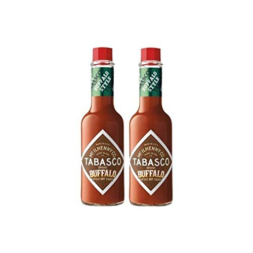 2 Pack: "New" McIlhenny's Tabasco Brand Buffalo Style Hot Sauce - 5 Oz.