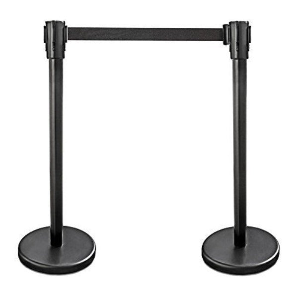 Update-international 36" Black Stanchion Ropes Set of 2