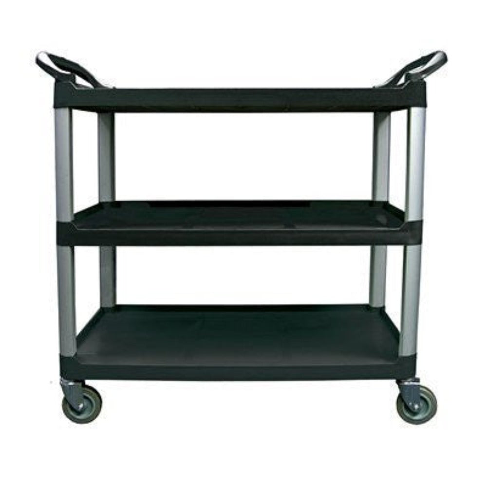 Update International BC-3520BZ Bus Cart, 40" x 20" x 38" K.D, Black