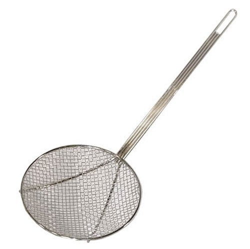 Update International (SKM-12WG) 12" Nickel-Plated Round Medium Mesh Skimmer